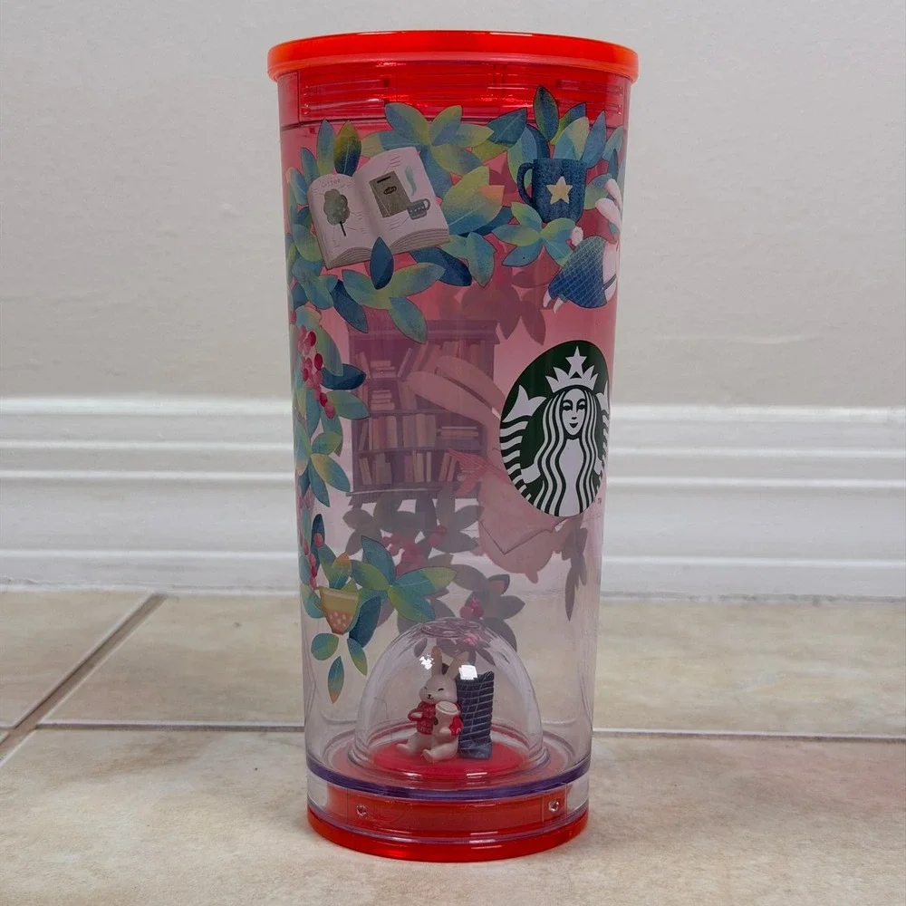 Starbucks Tumbler 2023 Year of the Rabbit 16oz Pink Red Target Exclusive